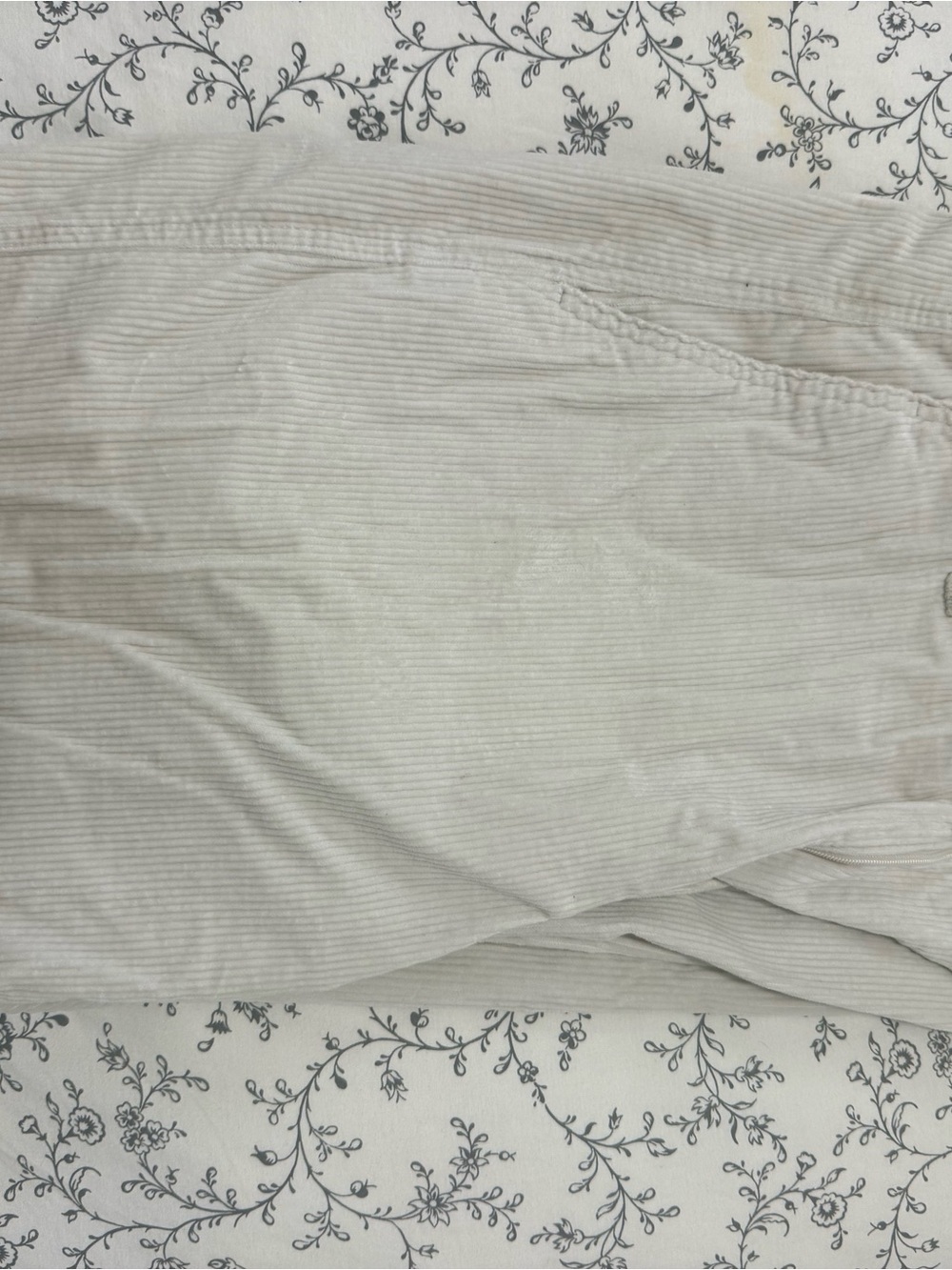 Uniqlo Light Beige Corduroy Pants Wide Leg